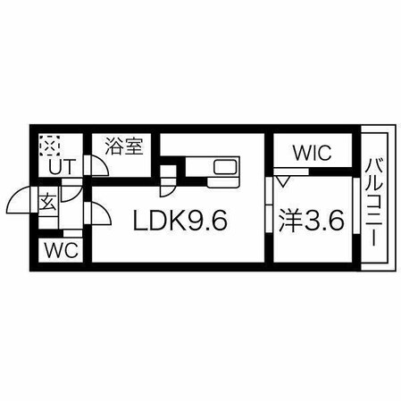 唐人町駅 徒歩8分 1階の物件間取画像